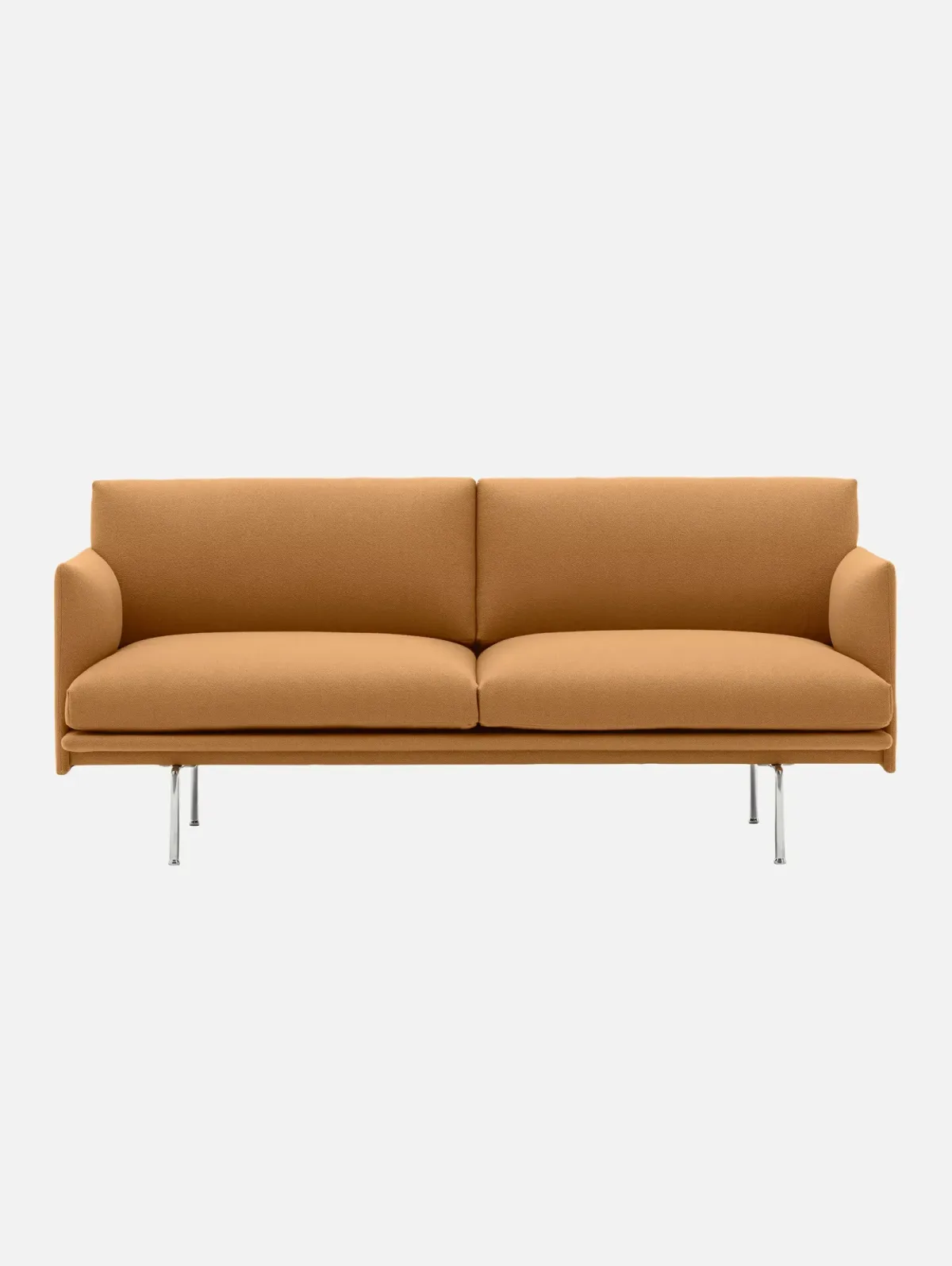 Caramel Comfort Straight-Line Sofa